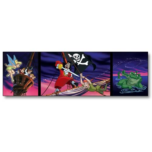 Disney Peter Pan Triptych Sericel